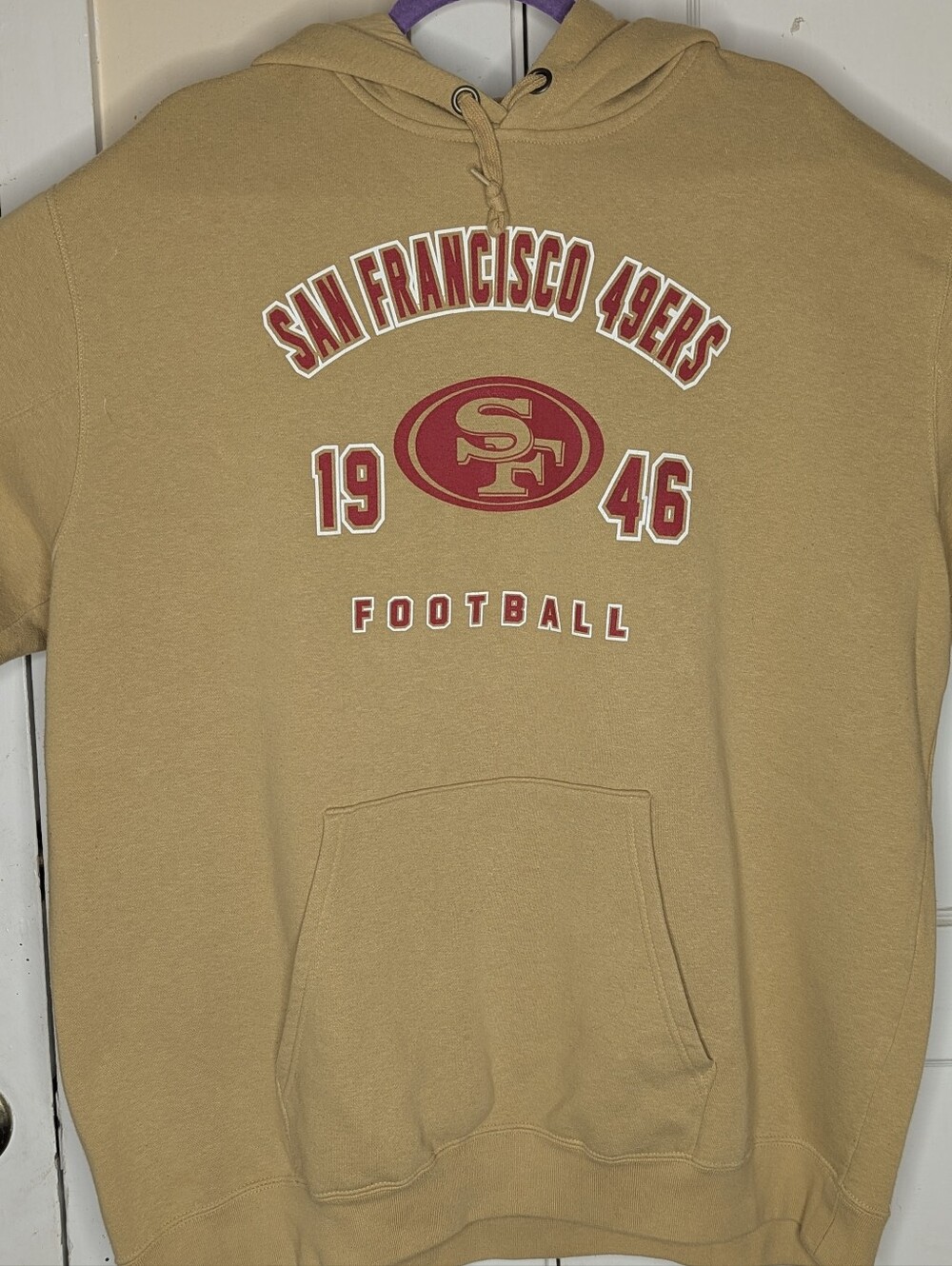 Men's NFL Apparel Gold San Francisco 49ers Football Pullover Hoodie 2XL